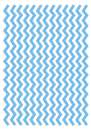 Printed Wafer Paper - Chevron Pastel Blue